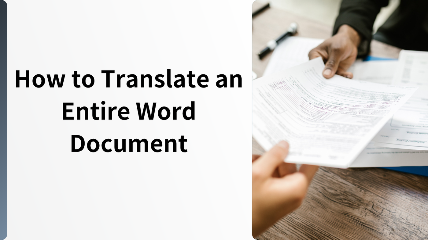 How to Translate an Entire Word Document