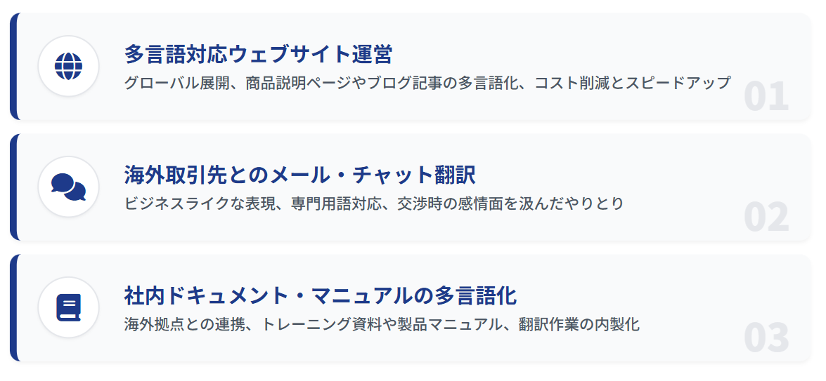 ビジネスでの活用事例　gemini