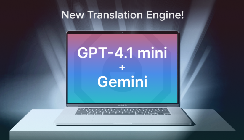 【Yaraku Translate Update】 New MT Engines & Higher Translation Limit for Generative AI Translation Engines
