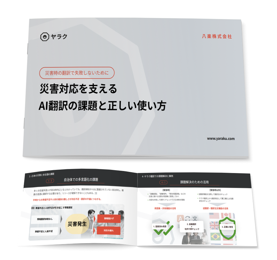 災害　翻訳