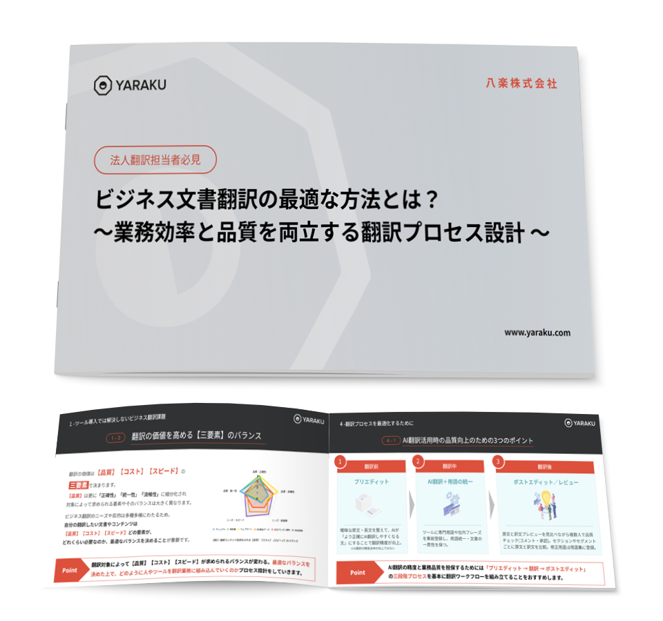 ビジネス文書翻訳の最適な方法とは？
